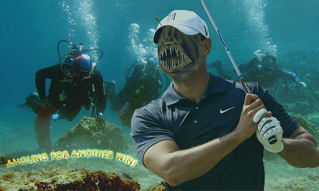 Arnold Palmer undersea golf